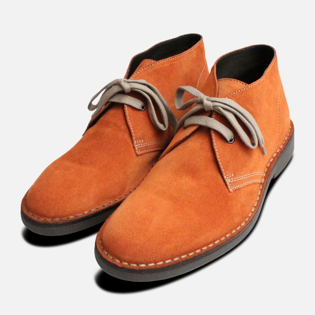 orange fur boots