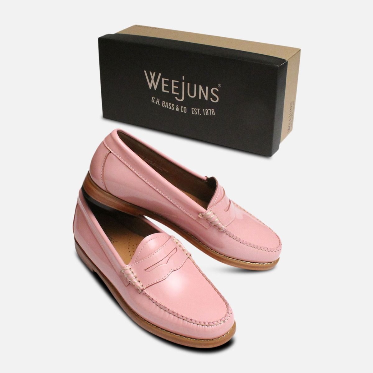 Pink Patent Leather Ladies Penny 