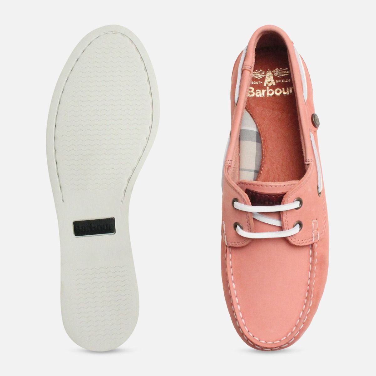 white sole boat shoes