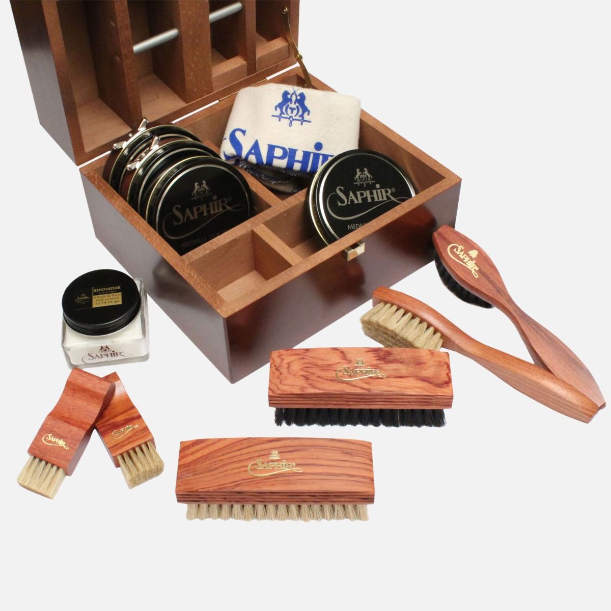 Saphir Mahogany Shoe Care Kit