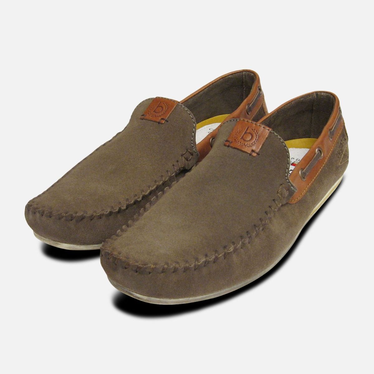 Bugatti Designer Moccasins in Taupe 