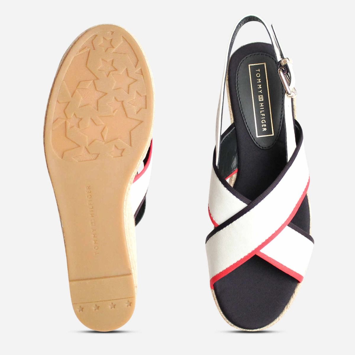 tommy hilfiger sandals white