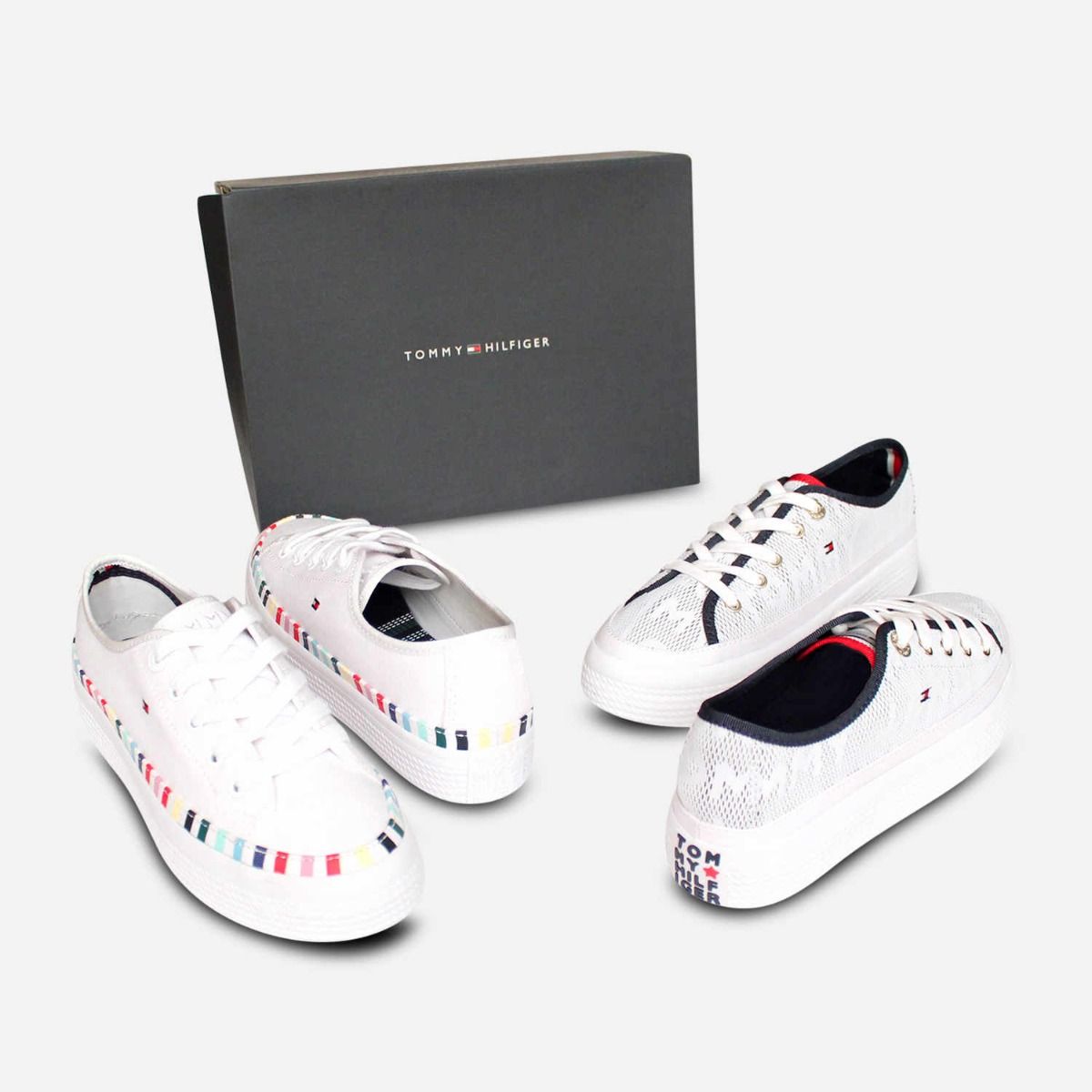 tommy hilfiger trainers womens white