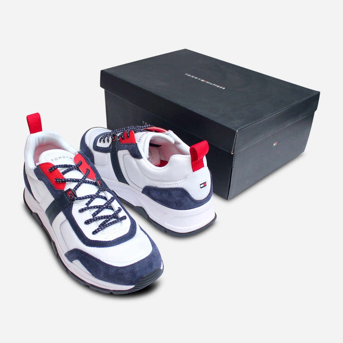 red tommy hilfiger trainers