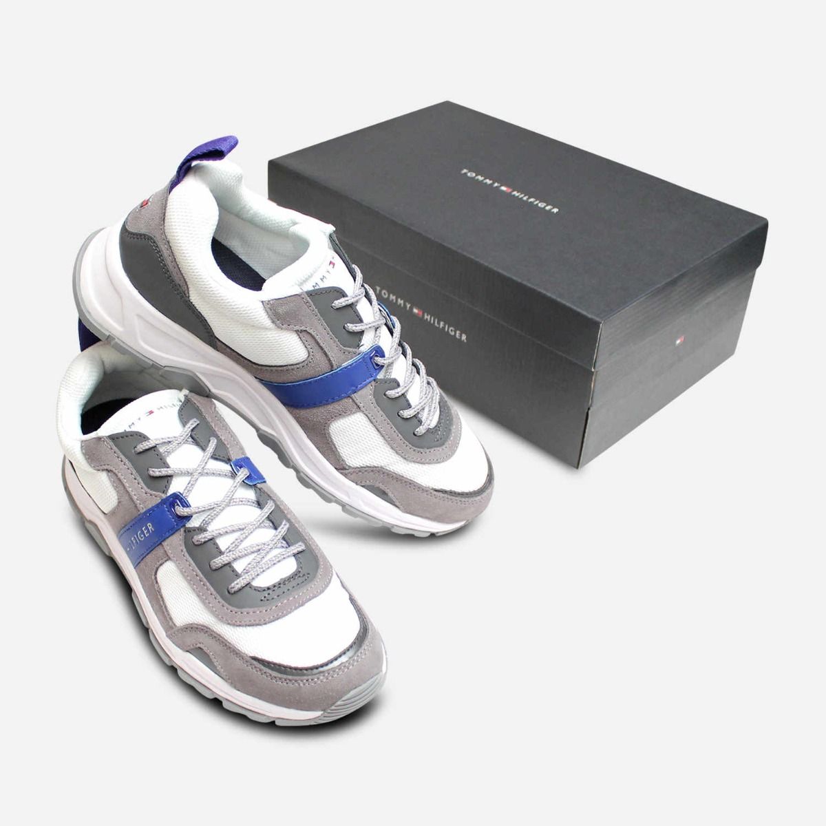 grey designer sneakers