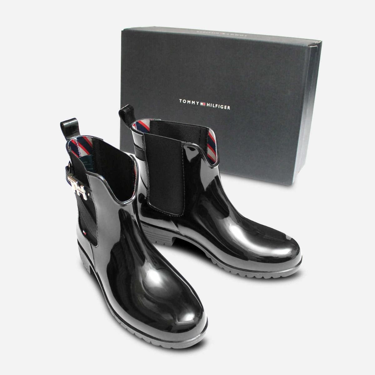 tommy hilfiger ankle wellies