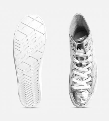 calvin klein metallic sneakers