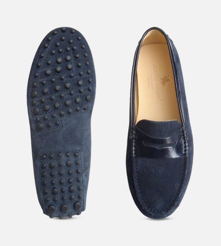 navy suede shoes ladies