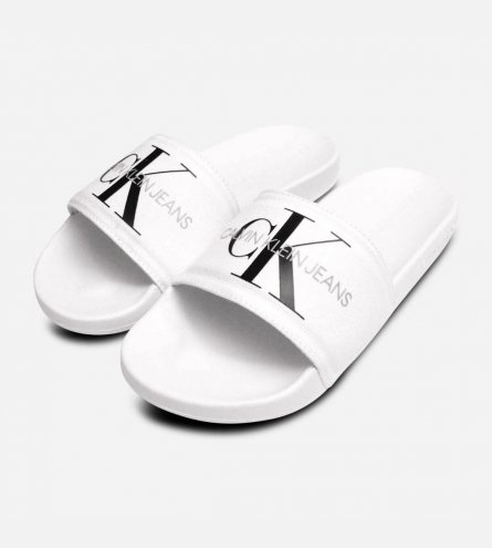 black calvin klein sliders womens