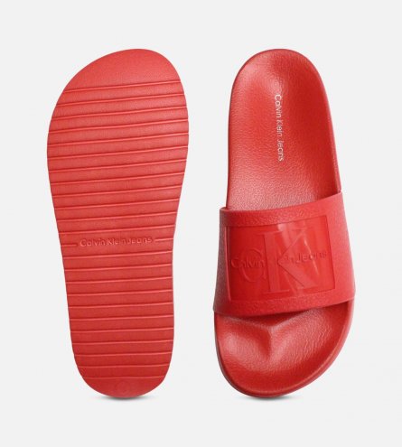 Calvin klein sliders red hot sale