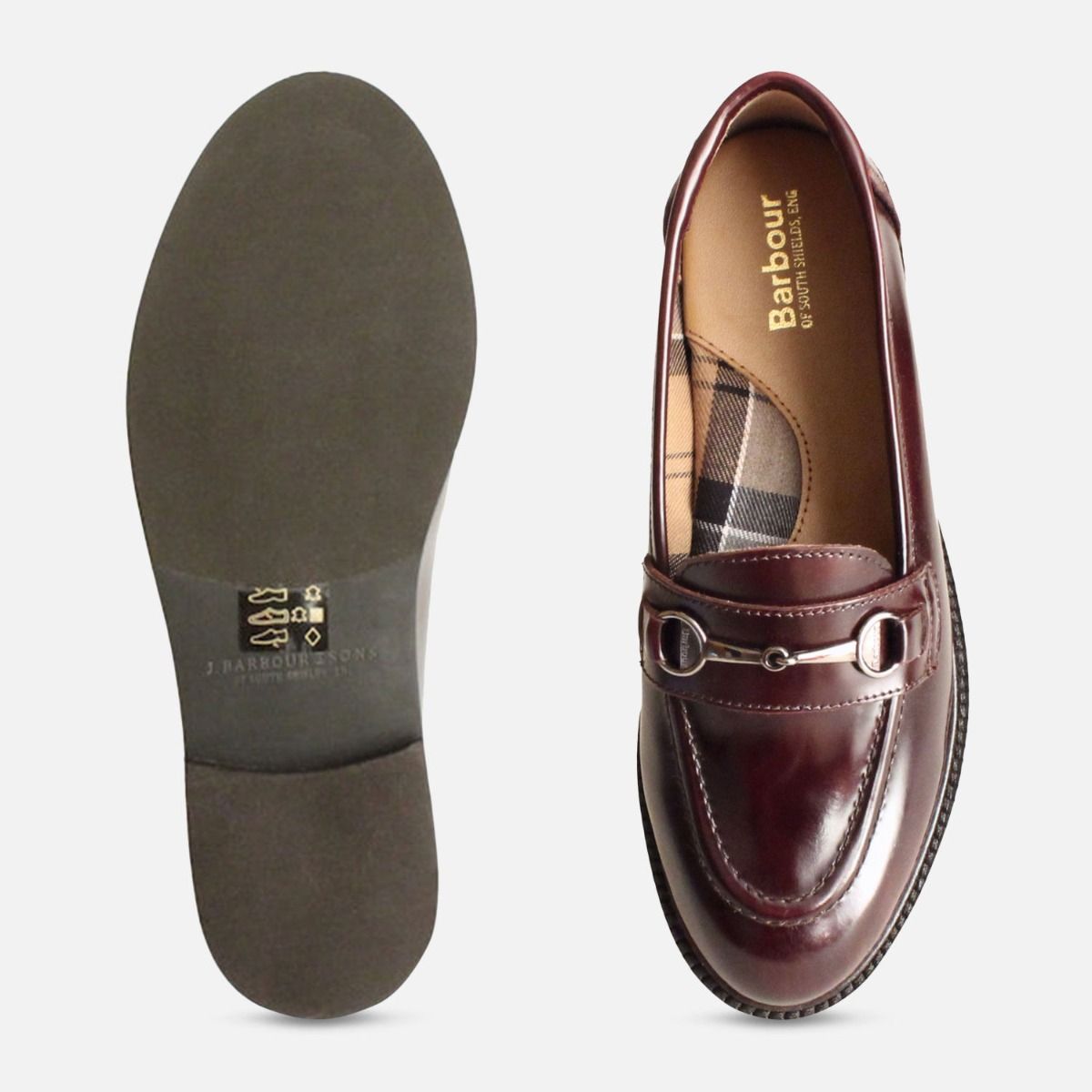 barbour olivia loafers black