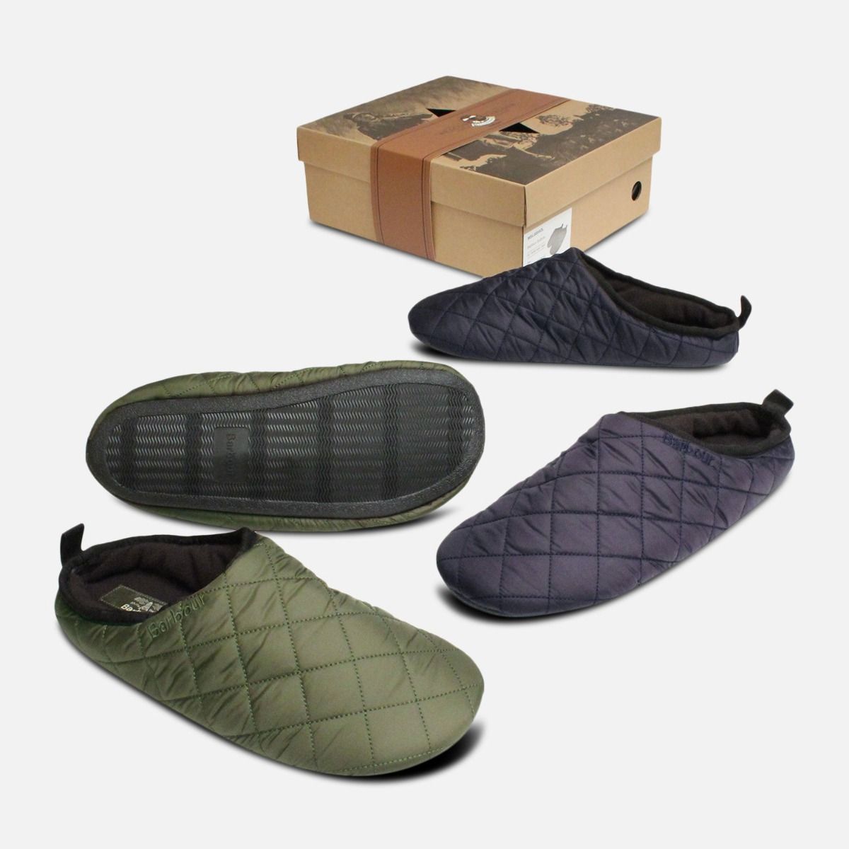Barbour Guthrie Slippers in Quilted 