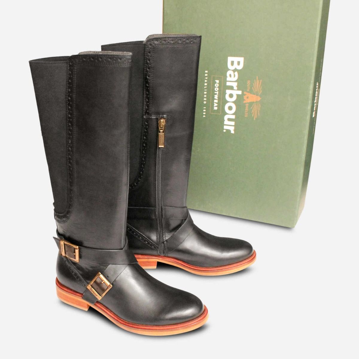 Barbour Knee High Mary Twin Buckle 