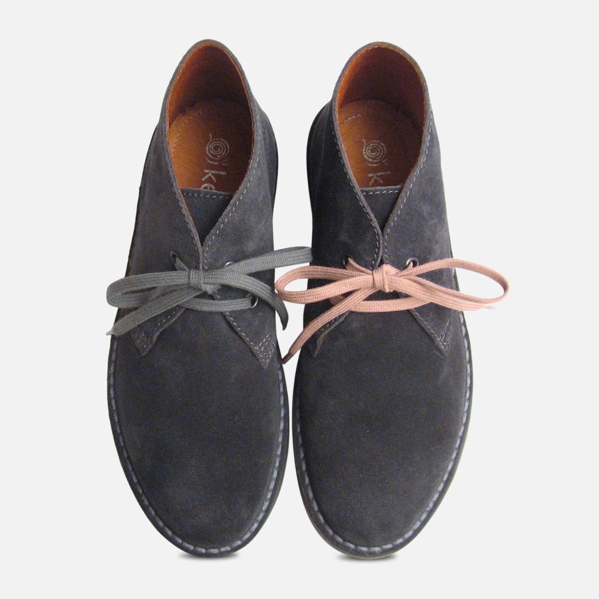 dark grey desert boots