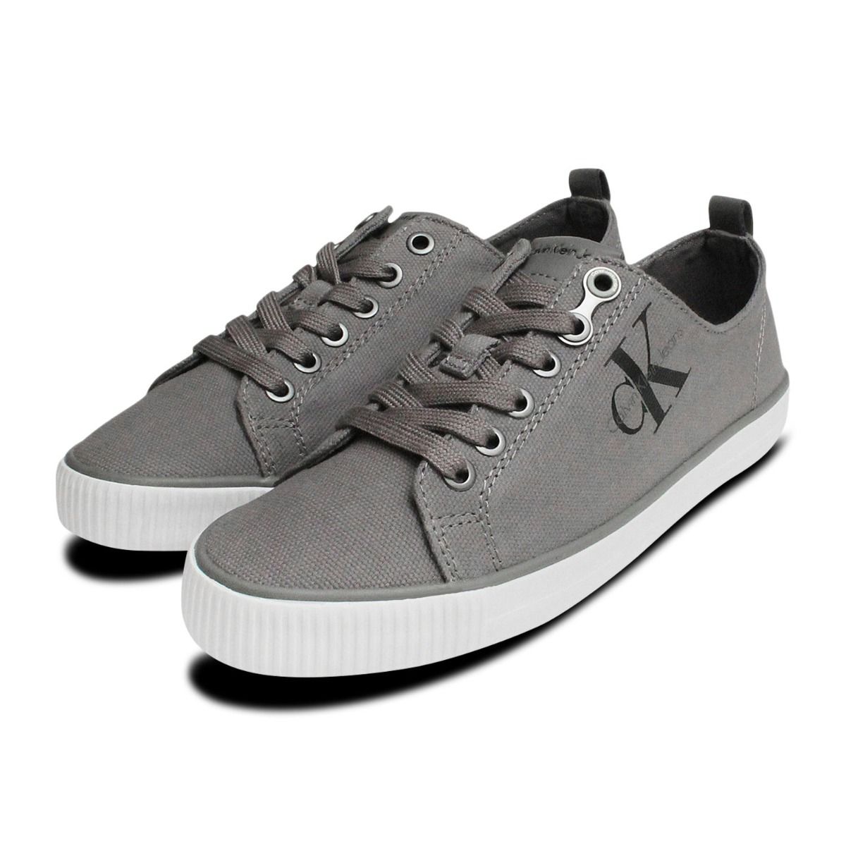 grey canvas shoes