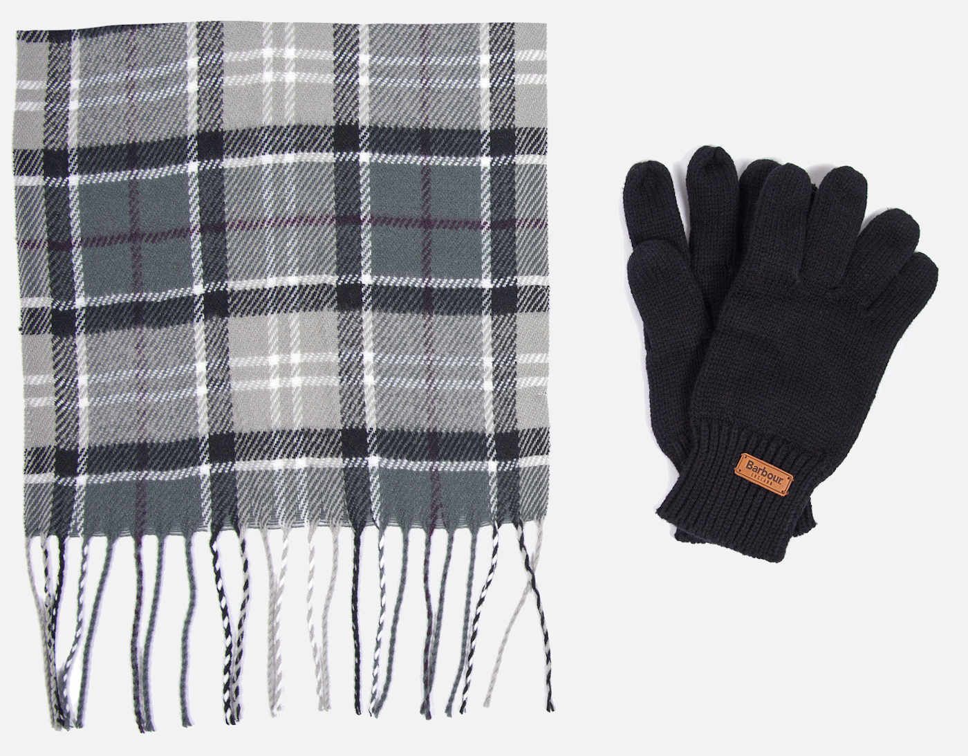 ladies barbour gloves and scarf set