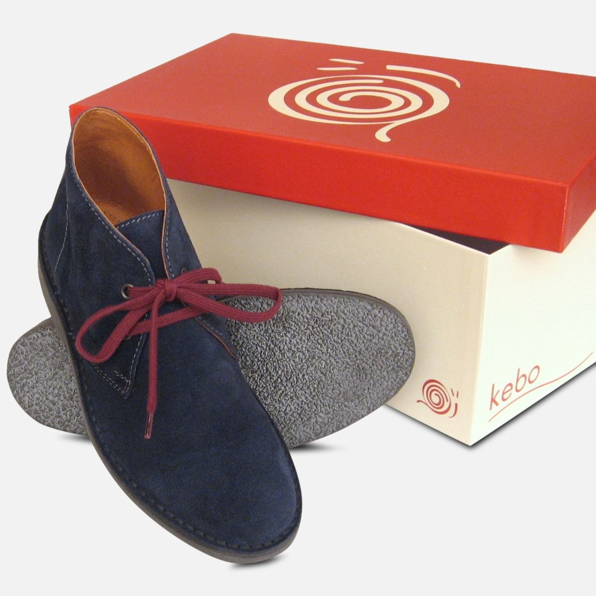 ladies navy blue desert boots