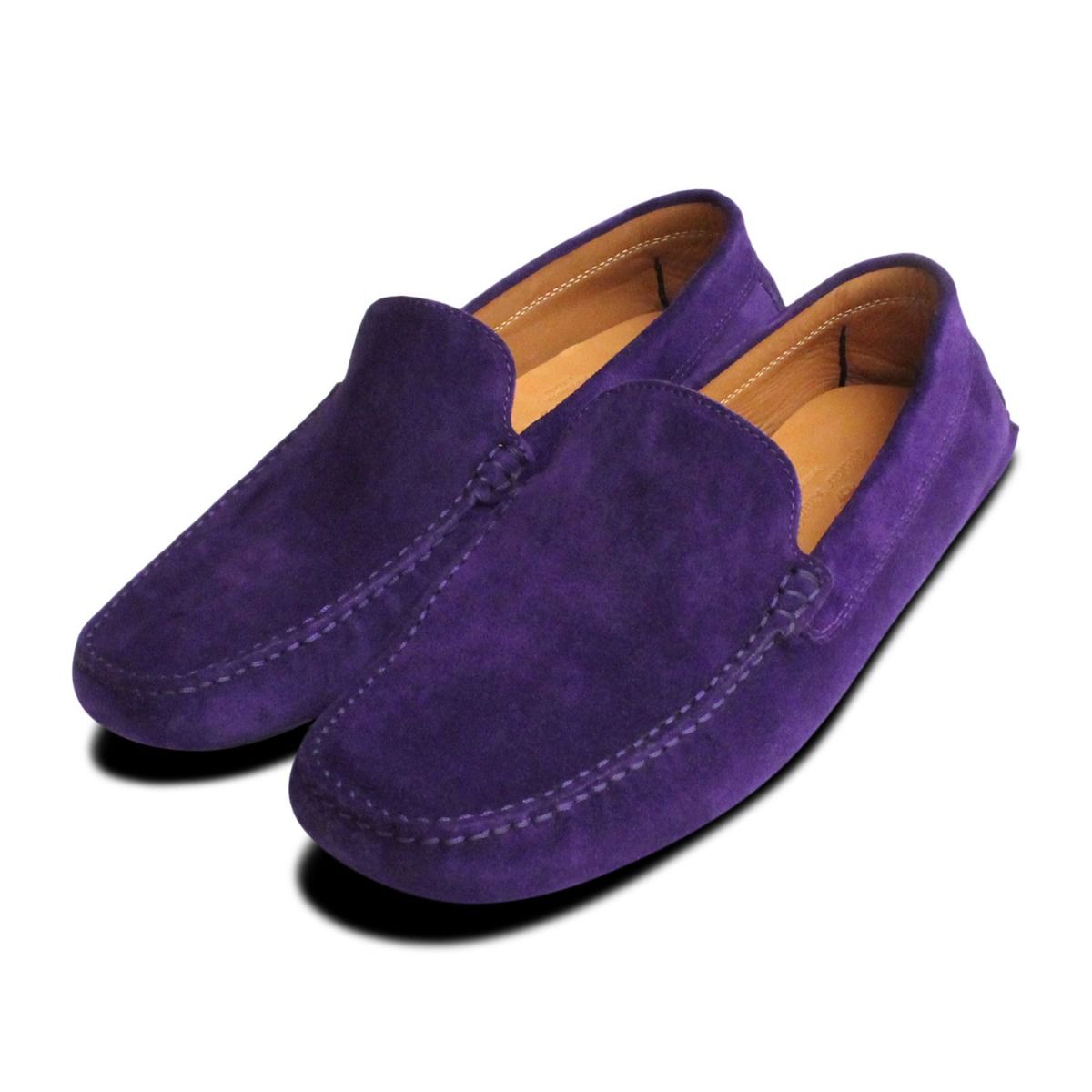 purple moccasin boots