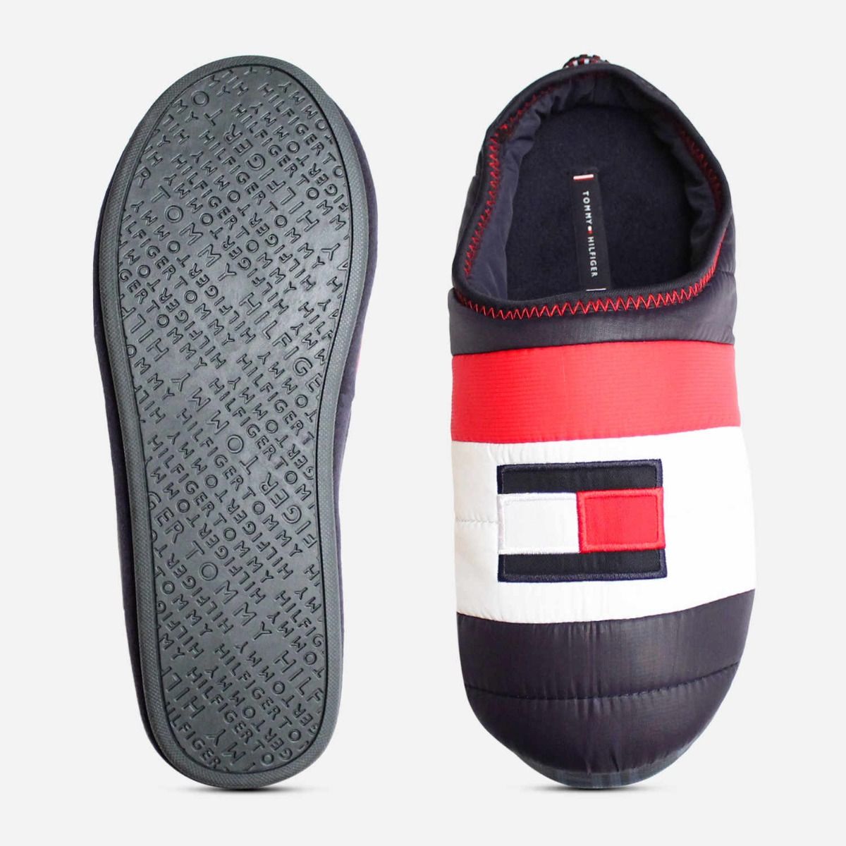 Tommy Hilfiger Warm Padded Slippers in Red White & Blue