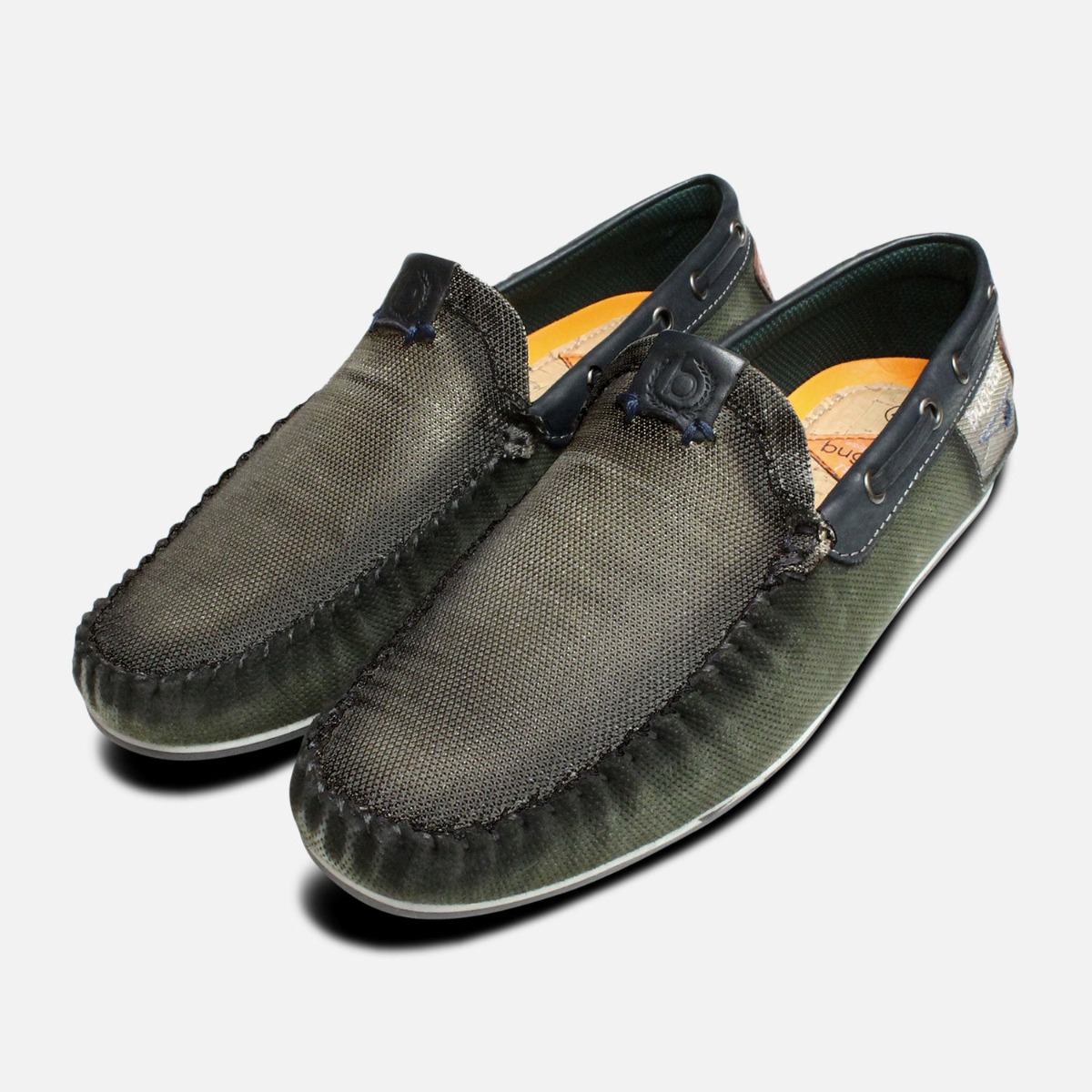 Bugatti Loafers in Moss Green Suede 