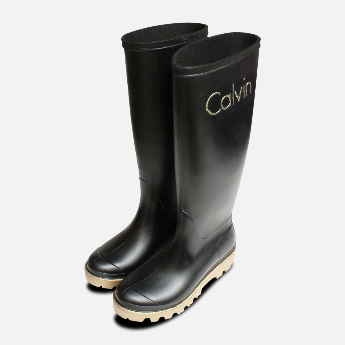 calvin klein rubber boot