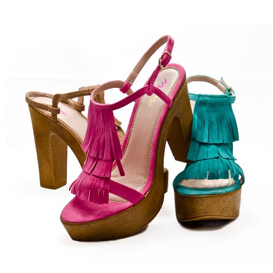 Mimi Emma Italian Sandals in Bright Pink Suede Leather