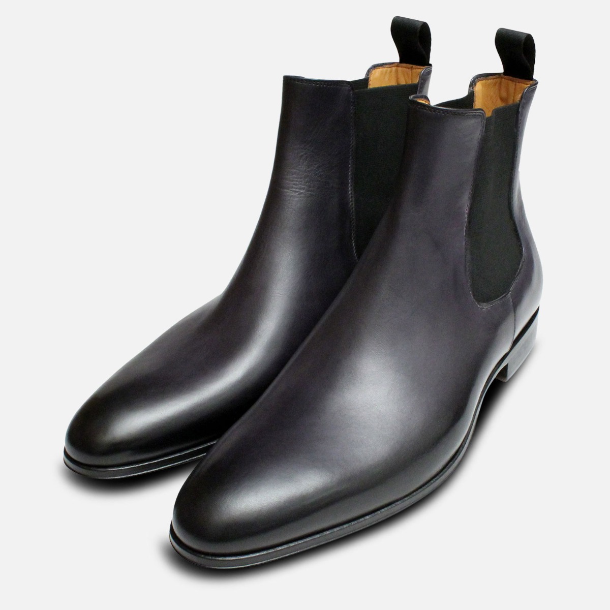 Dark Grey Anthracite Mens Chelsea Boots | eBay