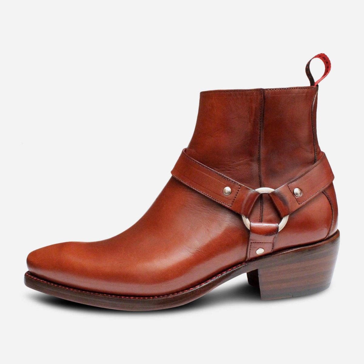 Jeffery West Premium Jailbreak Cuban Heel Zip Boots in Brown