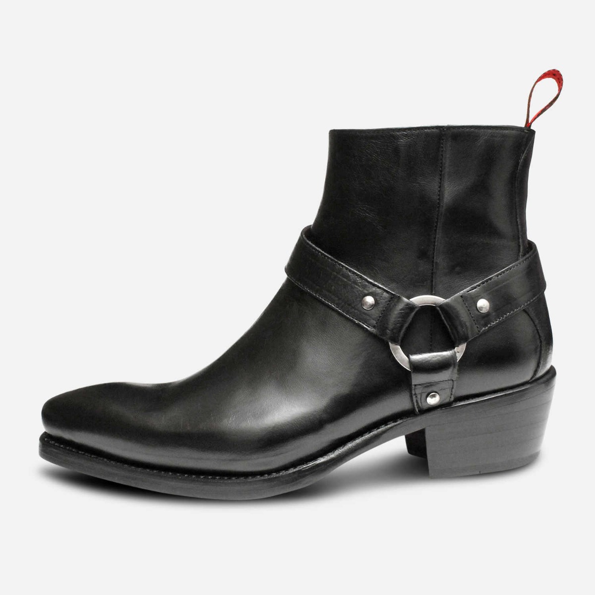 Jeffery West Premium Jailbreak Cuban Heel Zip Boots in Black