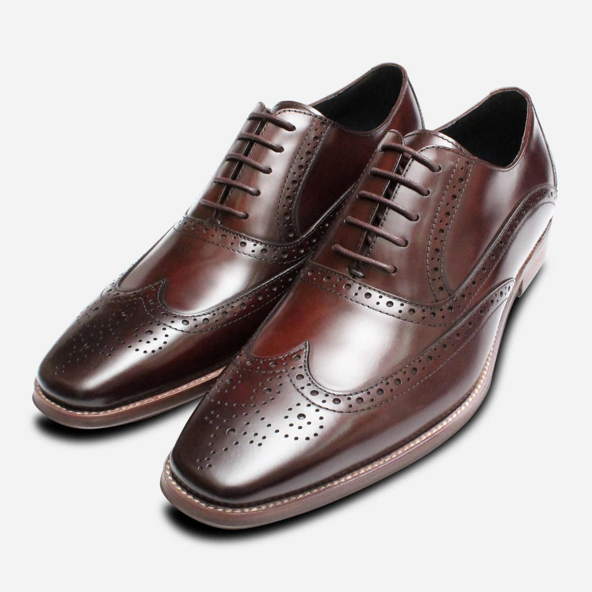 Premium Oxford Brogues in Brown Polished by John White | eBay