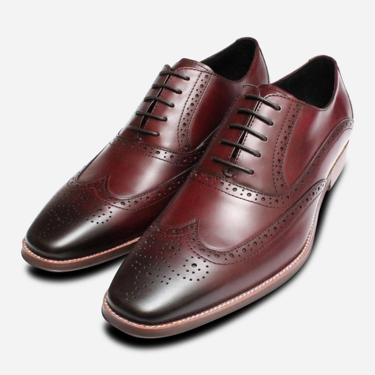 Premium Oxford Brogues in Oxblood by 