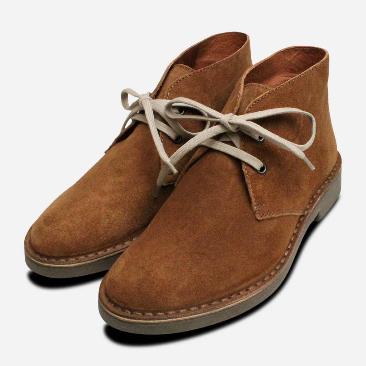 Peru Brown Suede Womens Italian Desert Boots | eBay
