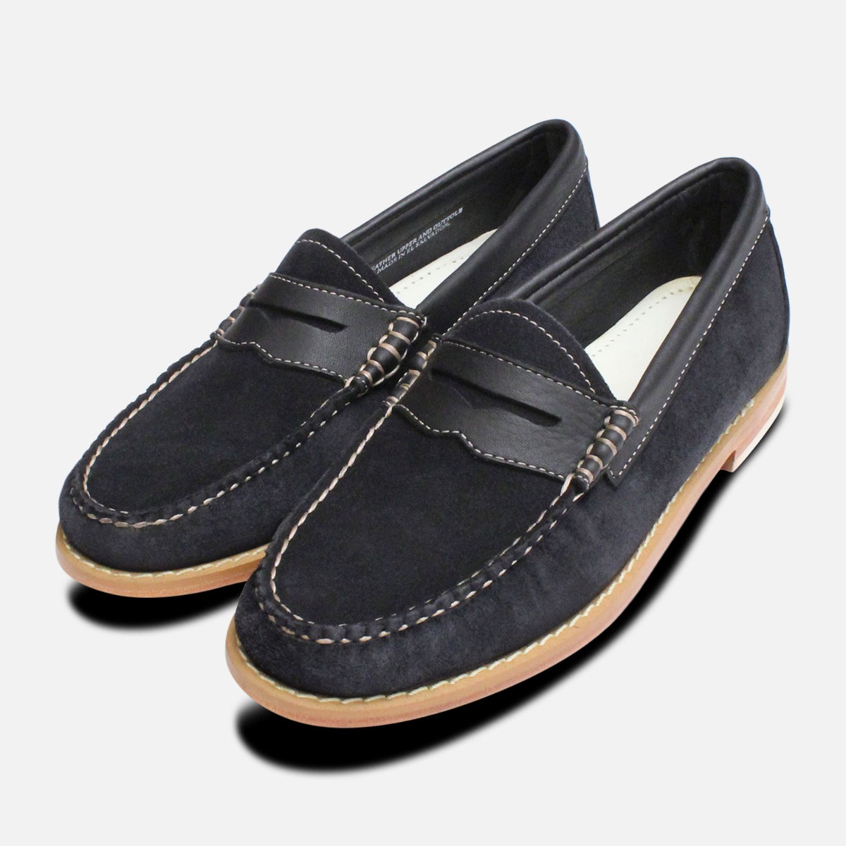 blue suede loafers womens