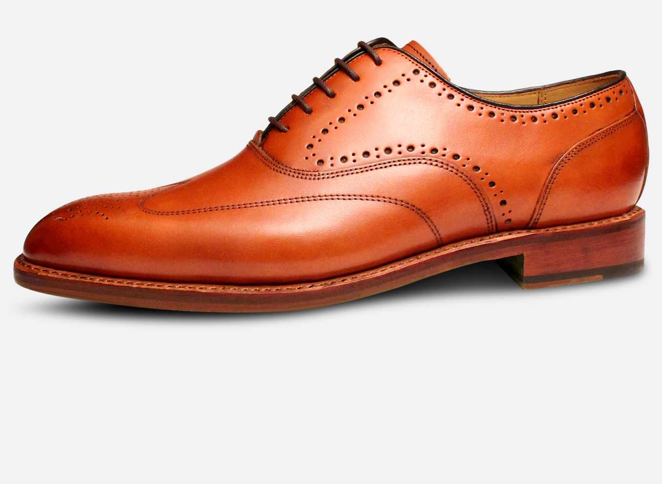 Oliver Sweeney Designer Mens Oxford Brogues in Dark Tan