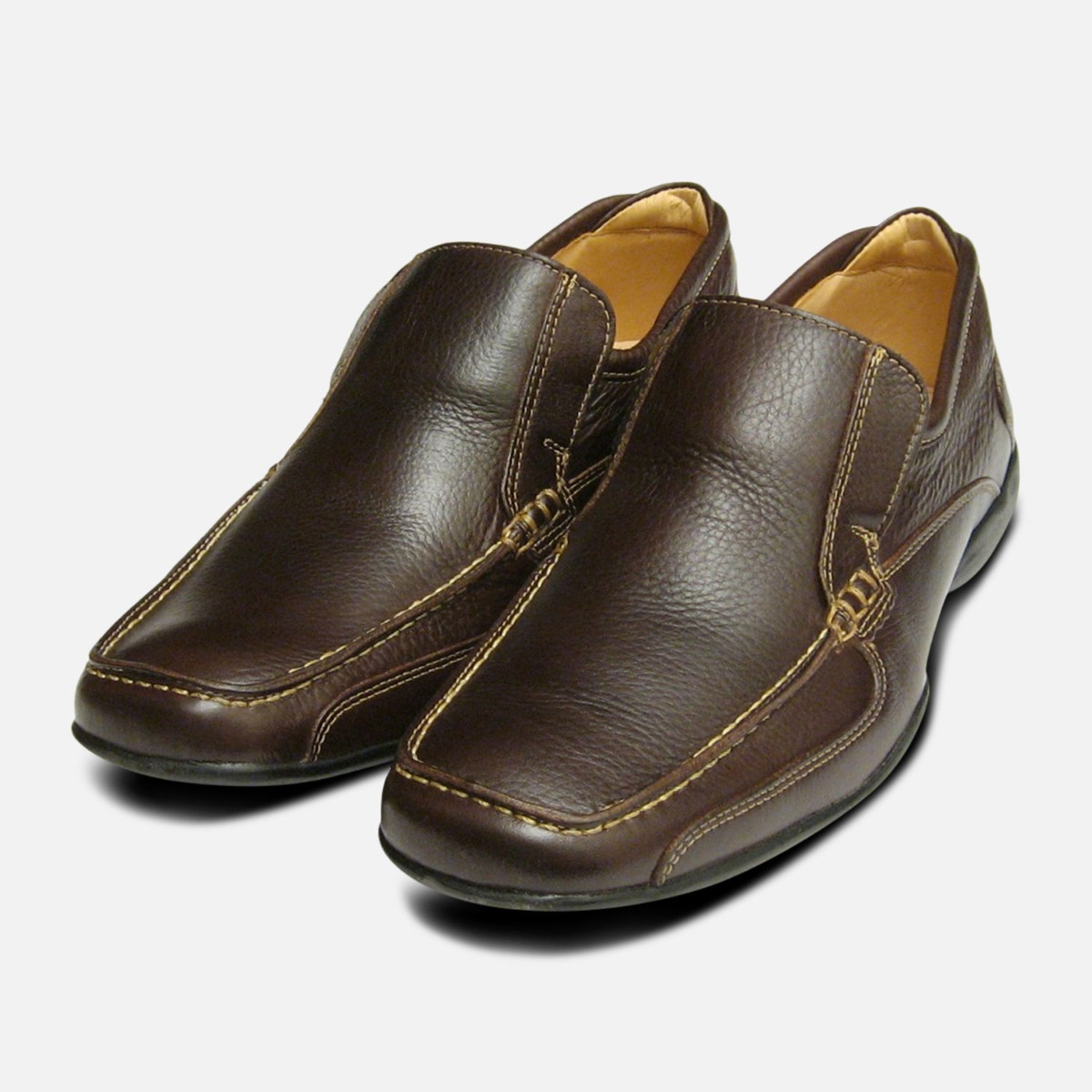 dark brown casual shoes