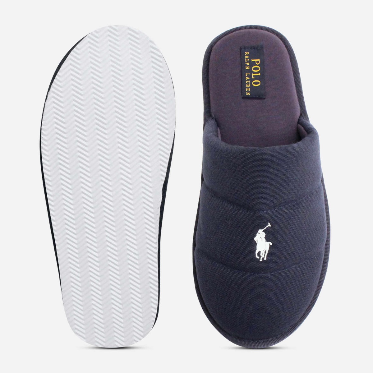 Ralph Lauren Womens Designer Navy Blue Mule Slippers | eBay