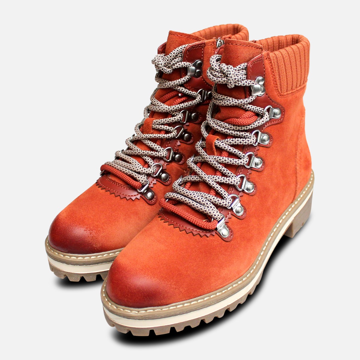 rust suede boots