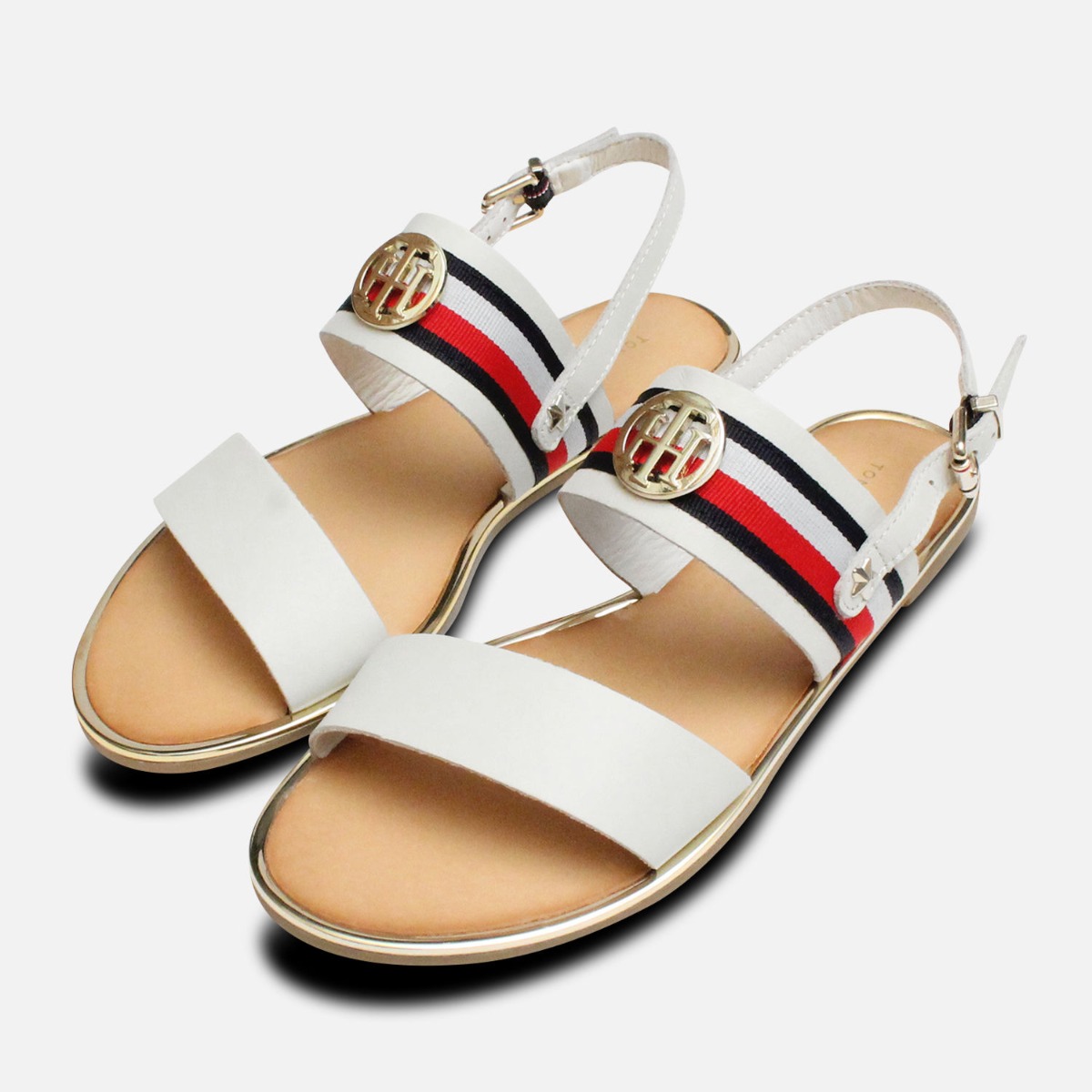 ladies white sandals