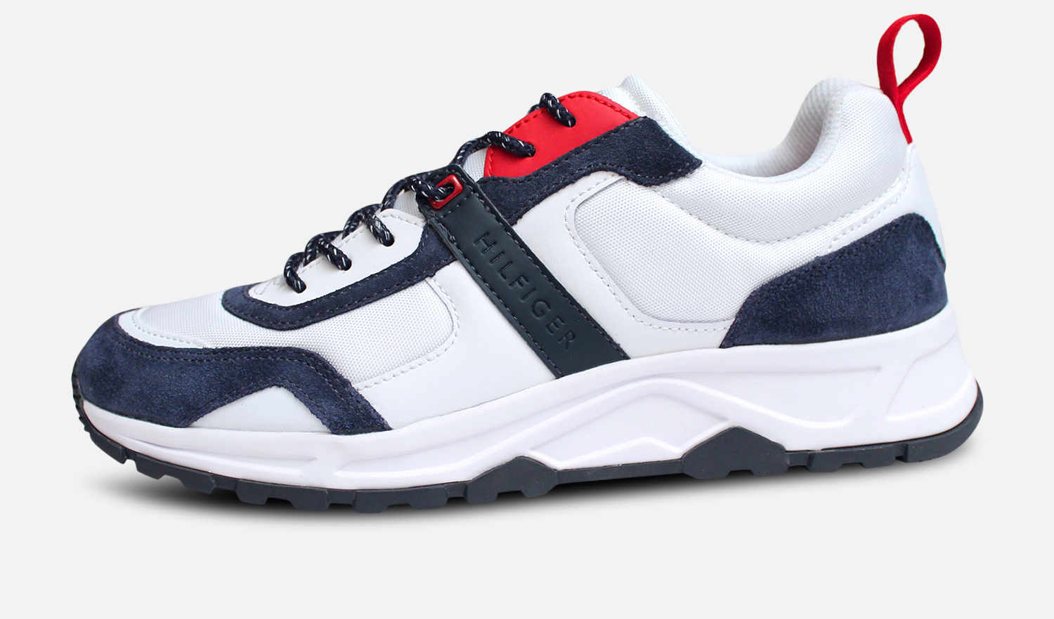 Mens shoes red white and blue hotsell