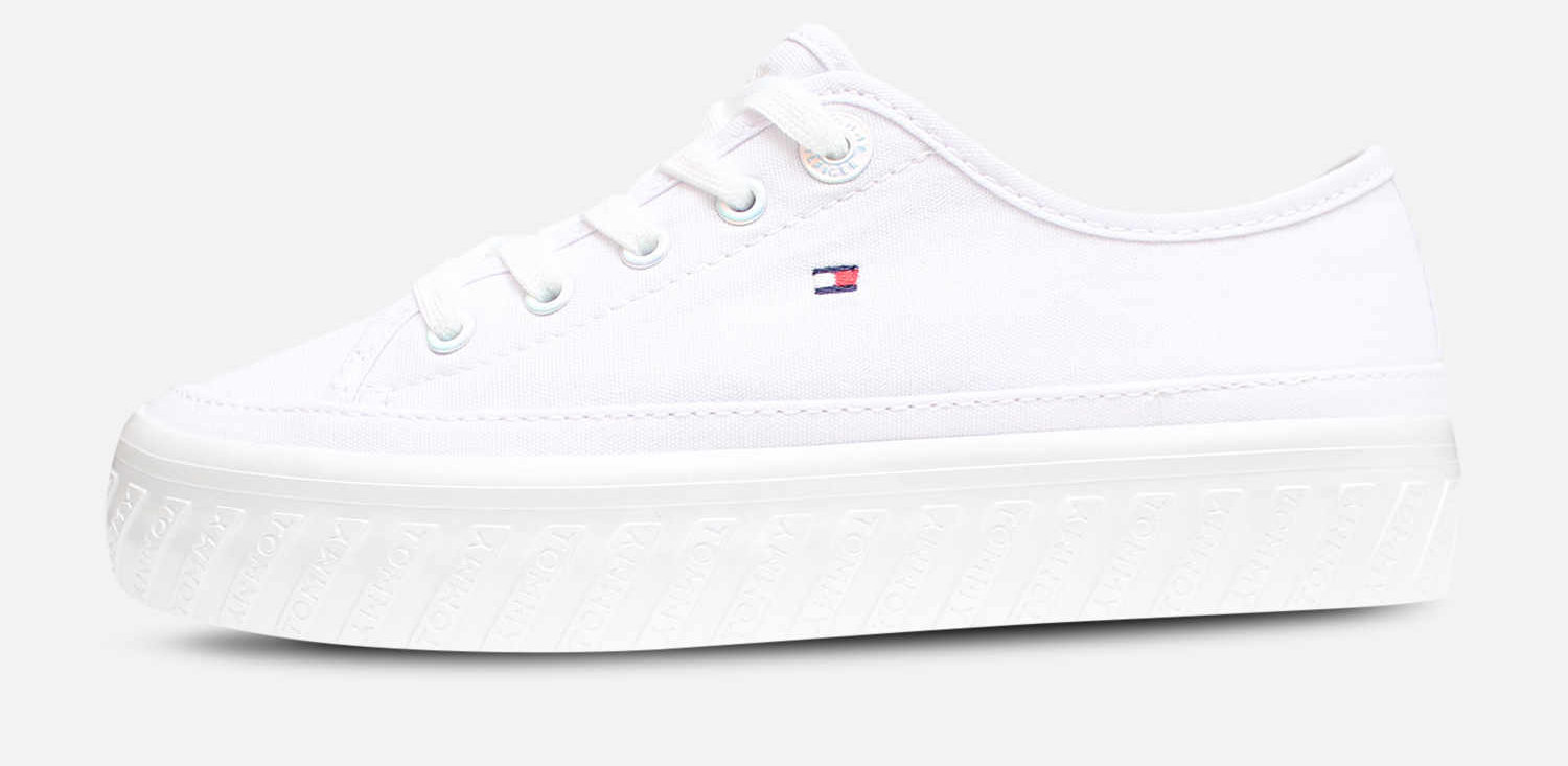 Tommy Hilfiger Chunky Flatform Detail Sneakers in White