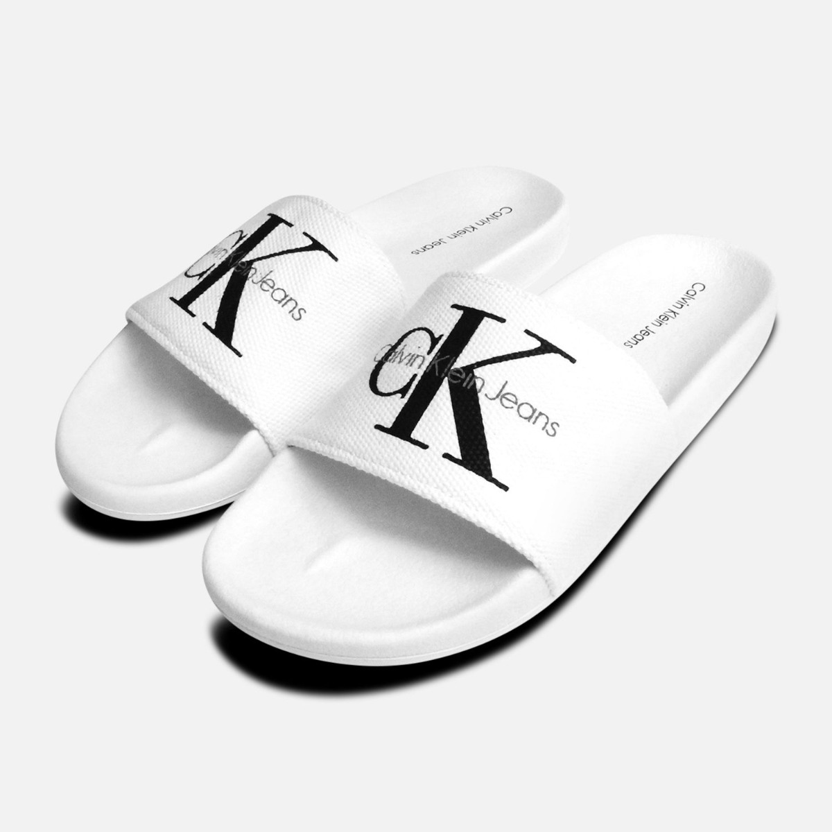 calvin klein sandals white