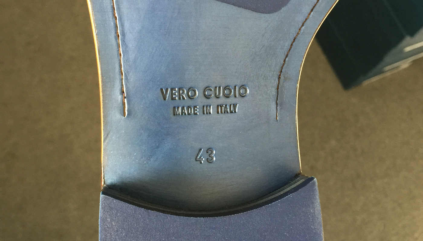 Vero Cuoio on Shoe Sole