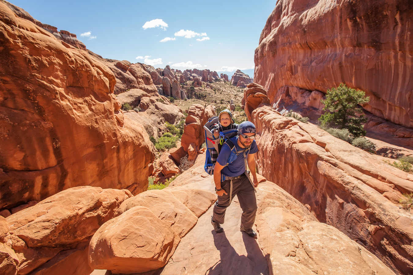 Hiking boots in the mountains